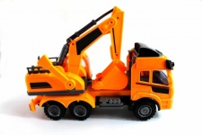 Toy Backhoe With Truck