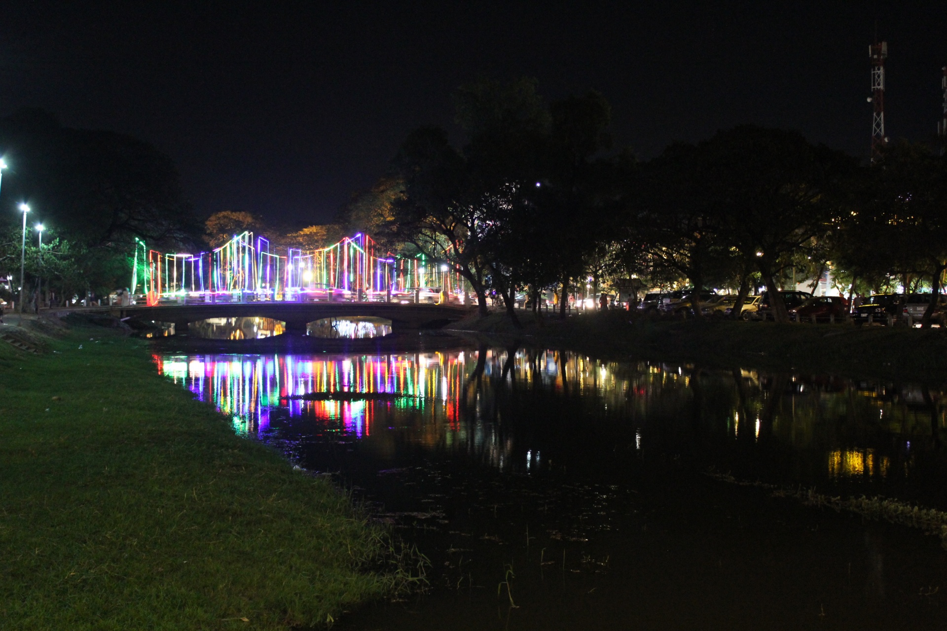 Colorful Lights In The Dark 3 Free Stock Photo Public Domain Pictures