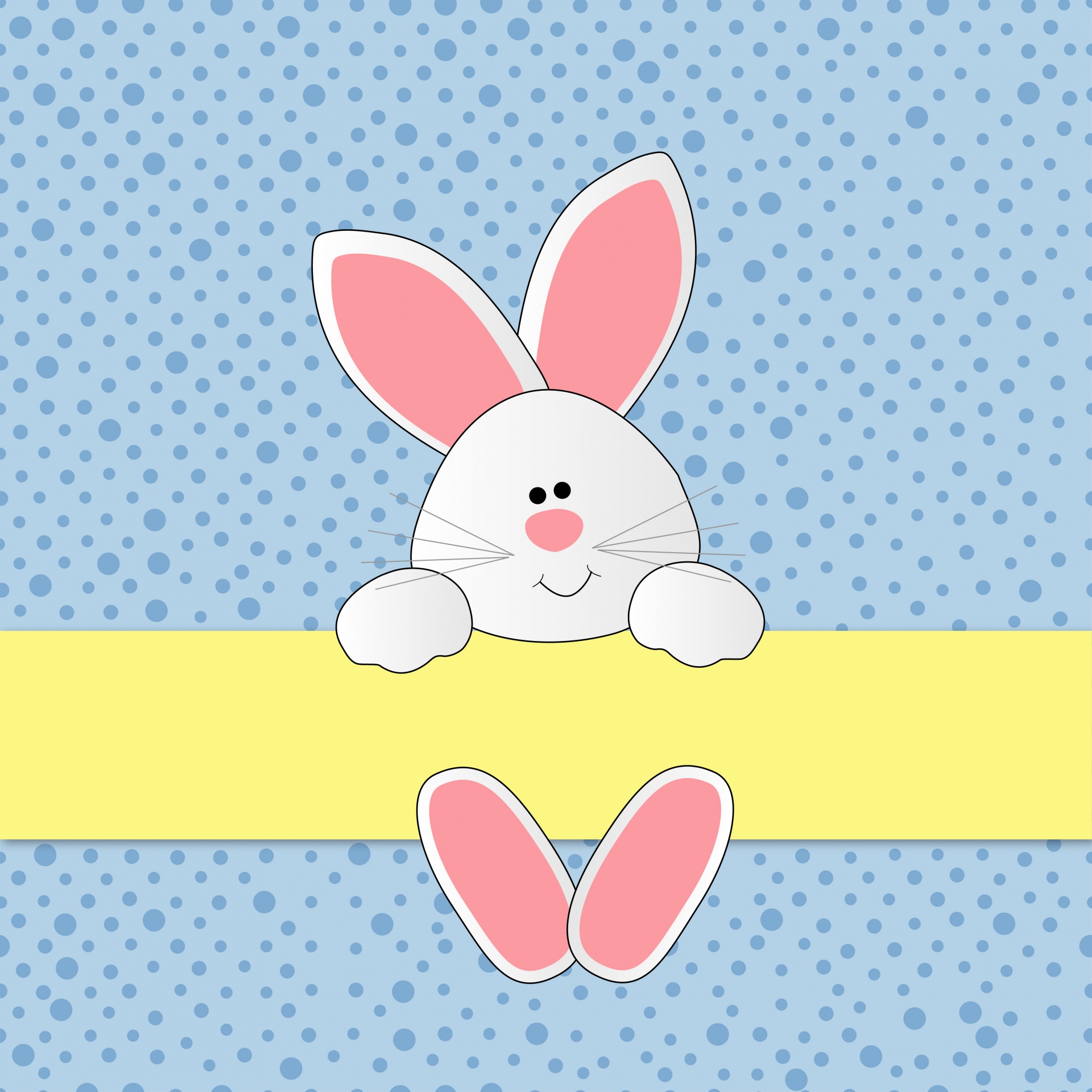 Easter Bunny Cute Background
