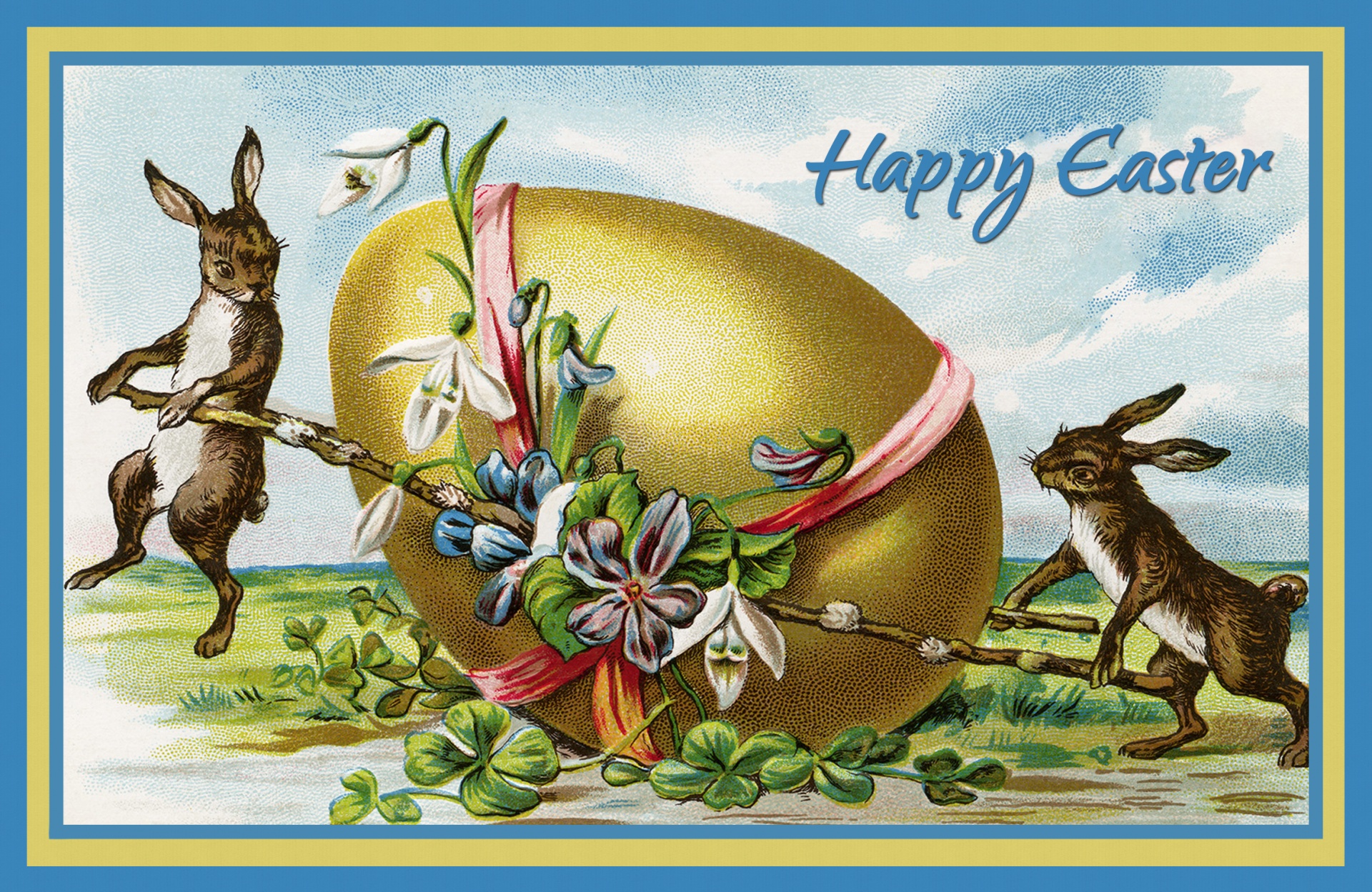 Easter Vintage Bunny Card