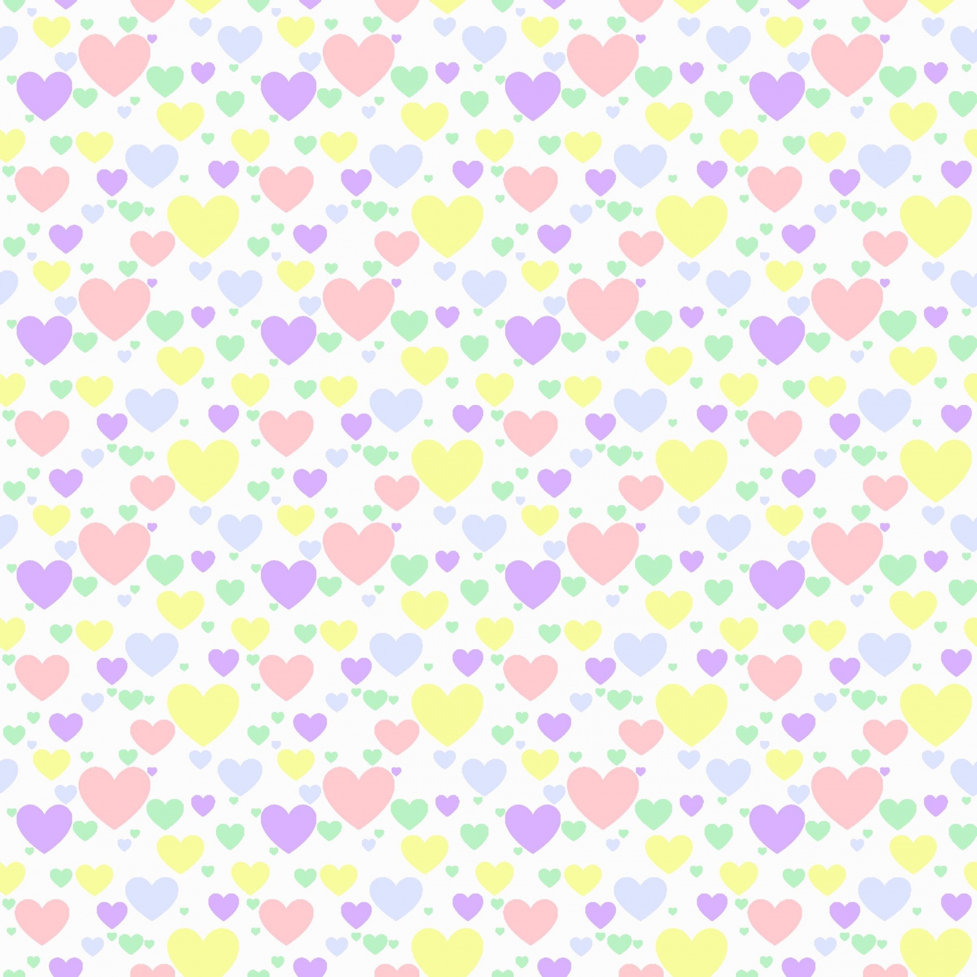 Hearts Love Mothers Day Background
