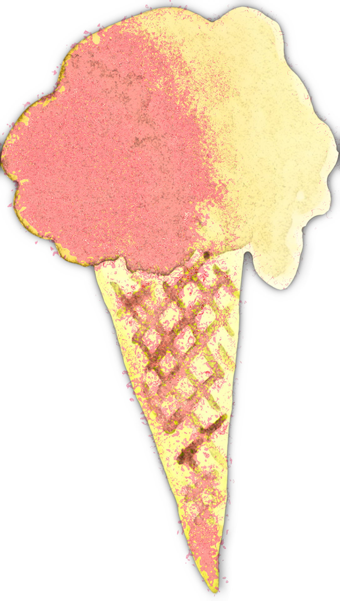 Abstract Ice Cream Cone PNG