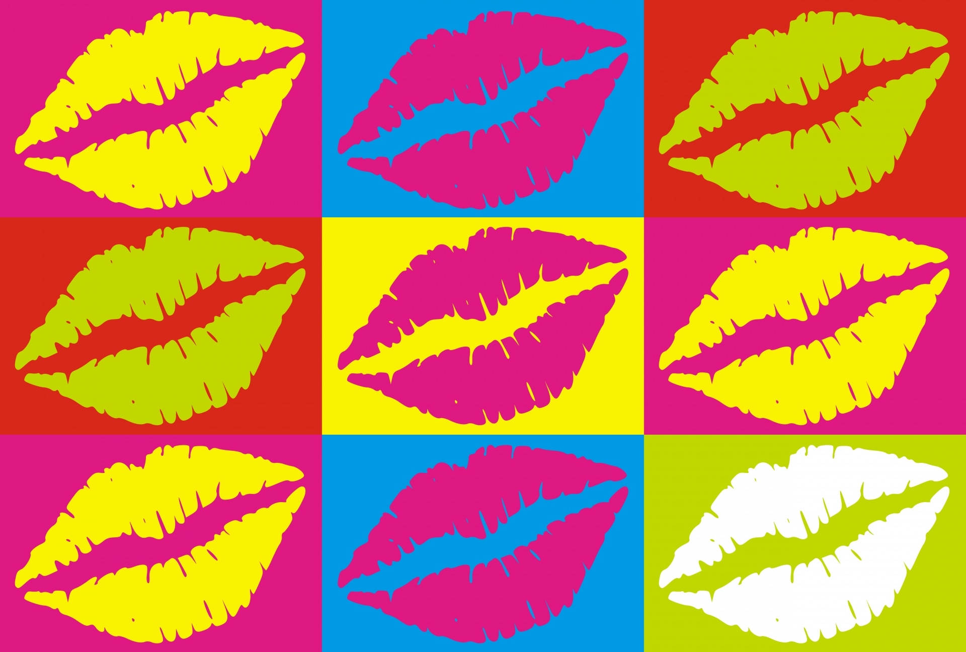 Lips Pop Art Poster