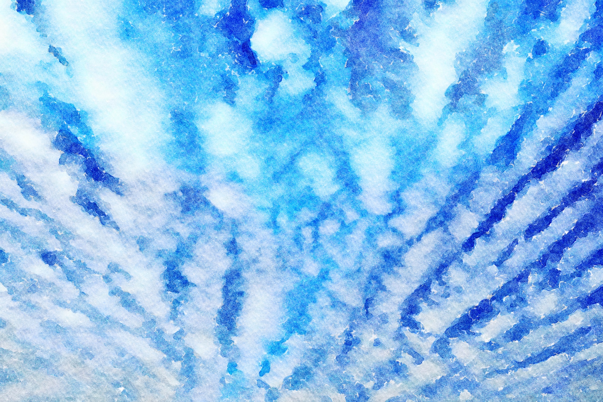 Spiral Clouds Pattern. WaterColor.