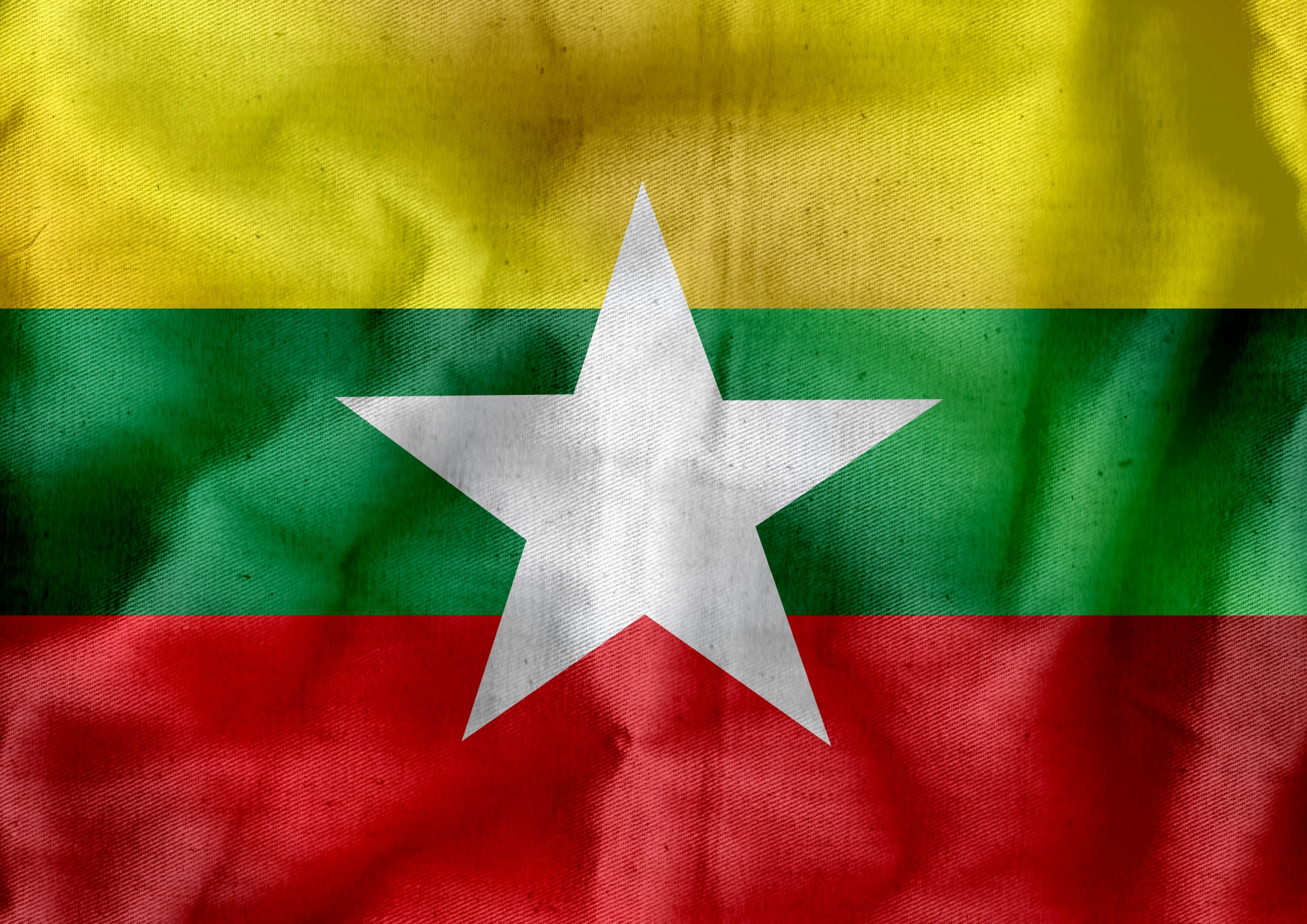 Union Of Myanmar Flag Or Burma Flag