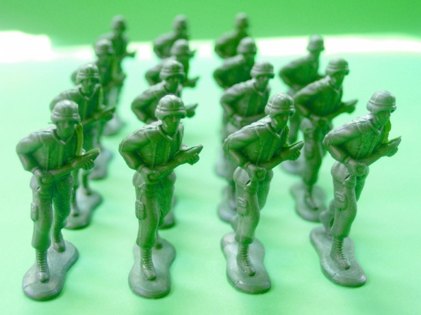 Zöld műanyag játék katonák Szabad kép - Public Domain Pictures