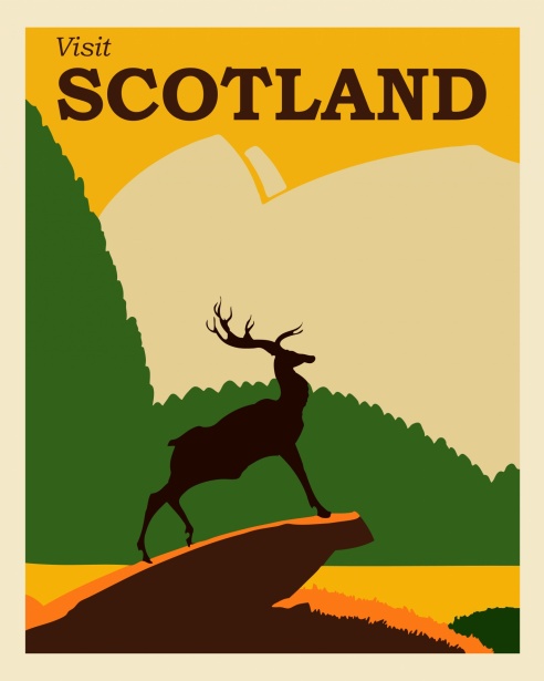 Scotland Travel Poster Free Stock Photo - Public Domain Pictures