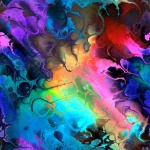 Abstract Colors Fractal Colorful