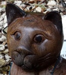 Cats Head Woodcarving