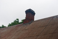 Chimney On Top Of Old House