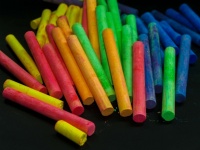 Colored Chalk Background