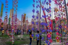 Colorful Tung Flag Festival In Phra That