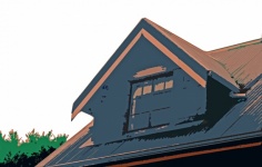 Cutout Image Of A Dormer Roof