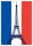 French Flag Eiffel Tower