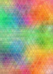 Glass Colorful Honeycomb Background