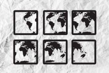 Globe Earth Icons Themes Idea Design