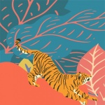 Tiger In Jungle Art