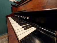 Old Wood Organ Closeup