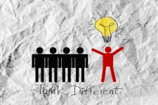 People Icons Think Different Idea Design