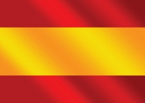 Spain Flag And Map Country Shape