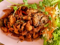 Thai Foods Fired Fish With Fishsauce