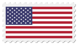 USA Flag Postage Stamp