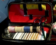 Vintage Sewing Kit Pouch