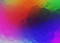Water Drops Of Oil Rainbow Colors