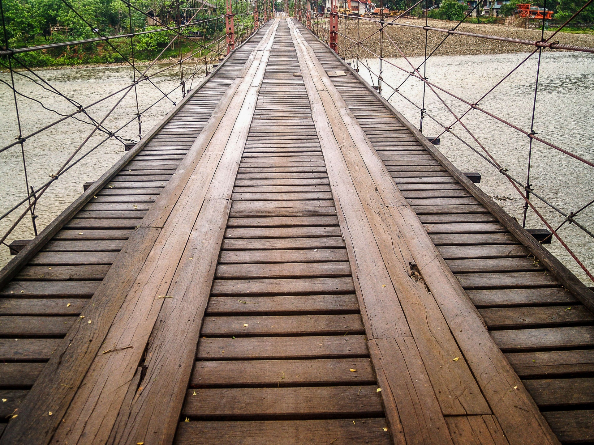 Bridge Over Nam Song River At Vang Vieng