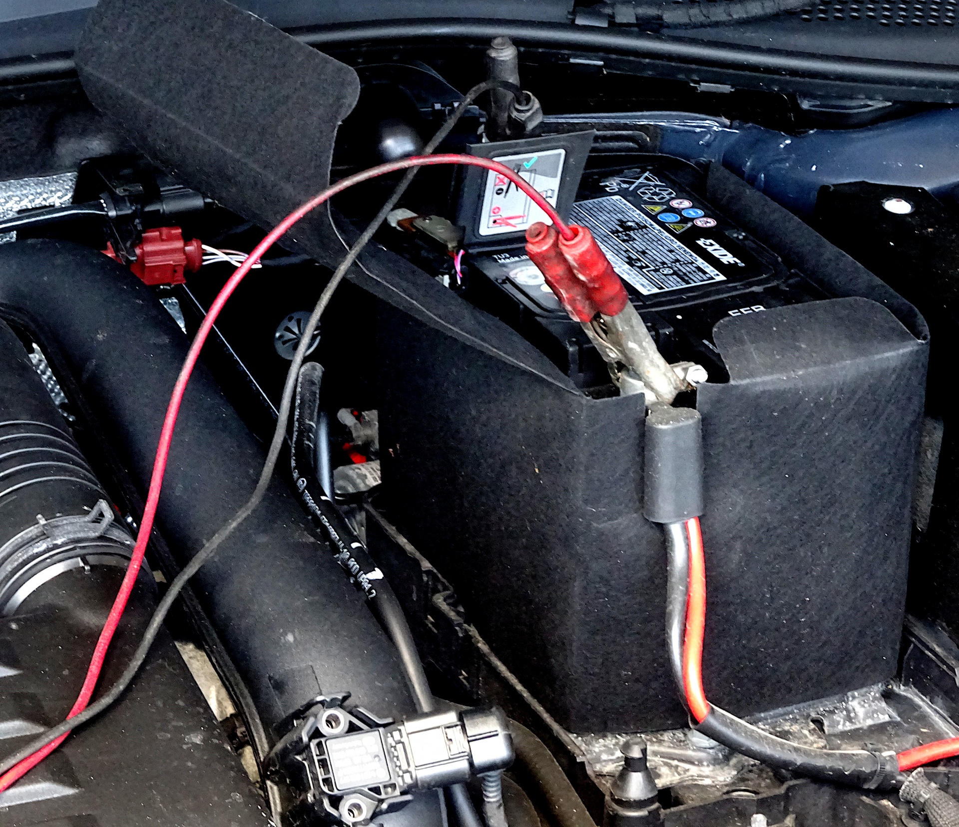Car Battery On Charge