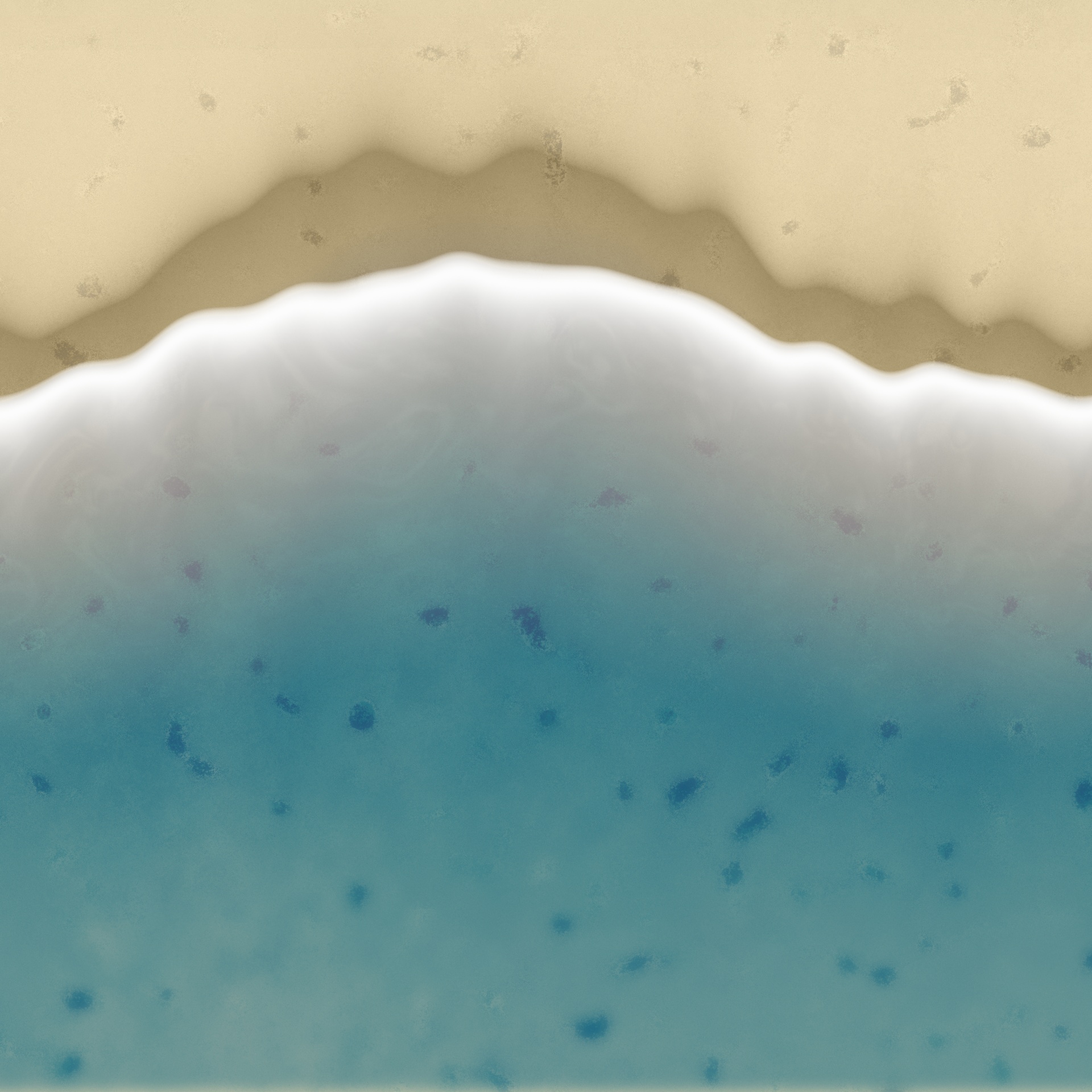 Flat Lay Ocean Illustration