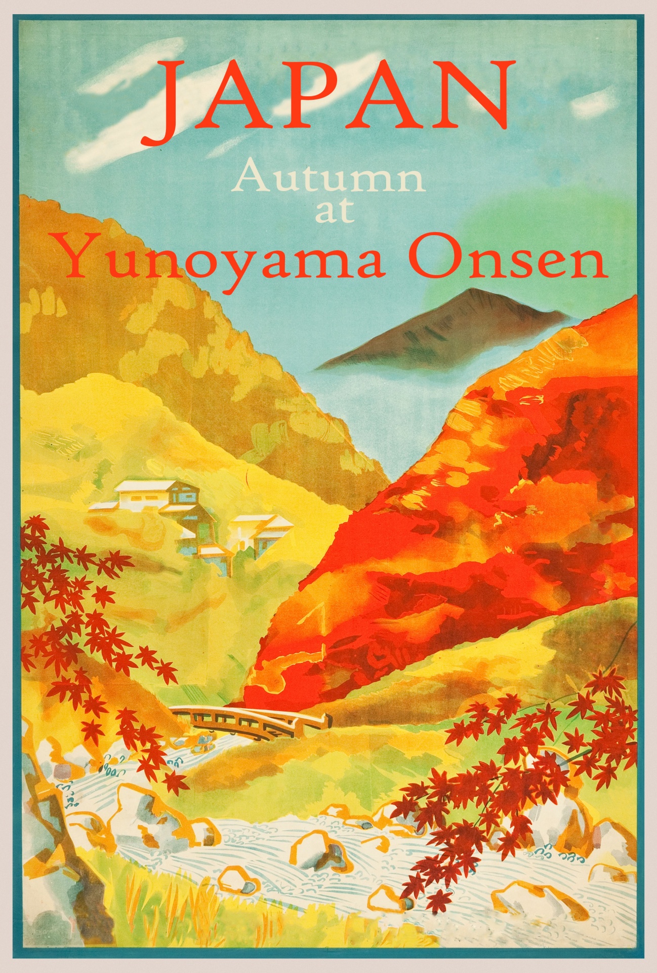 Japan Travel Poster Vintage Free Stock Photo Public Domain Pictures