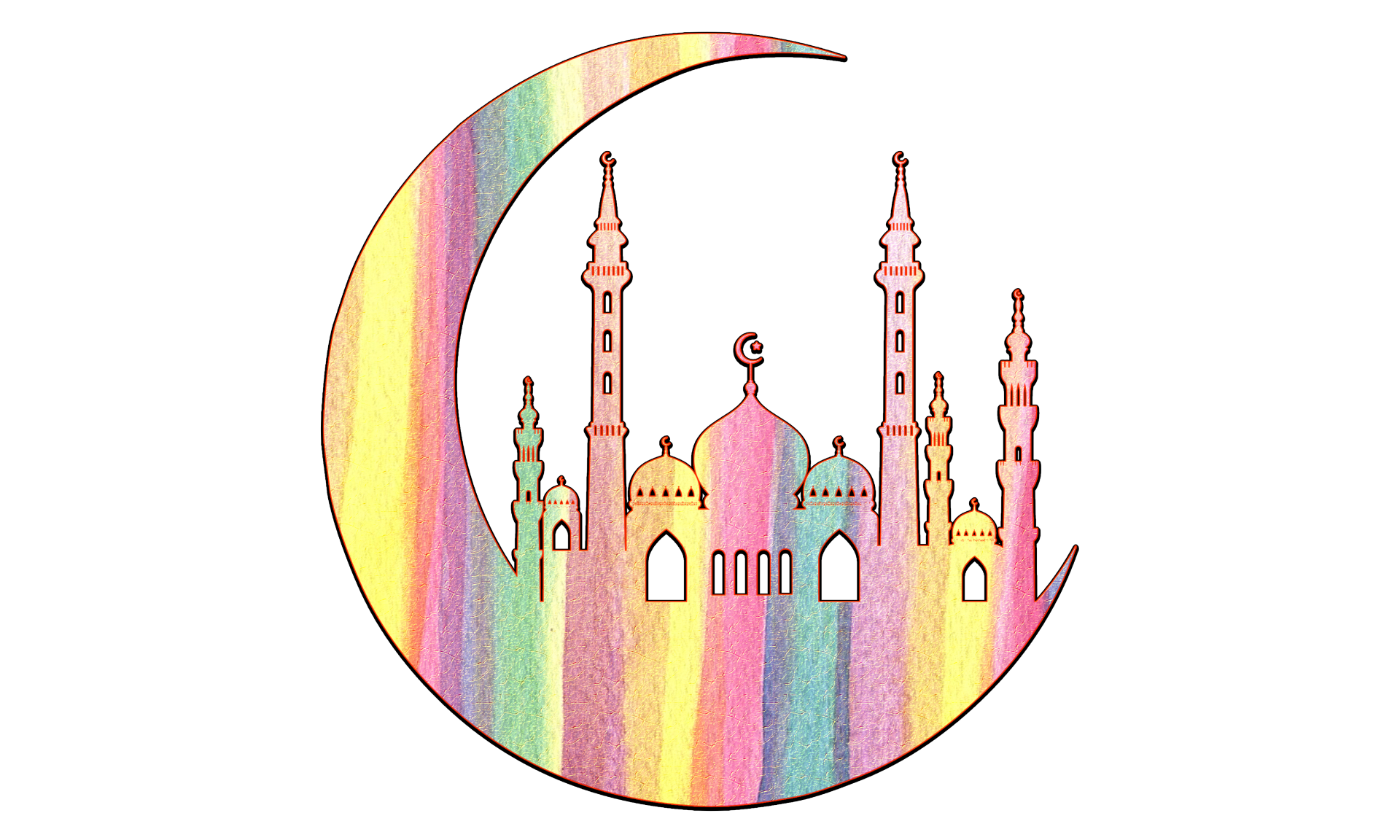 Muslim Mosque, Islamic Religion Eid