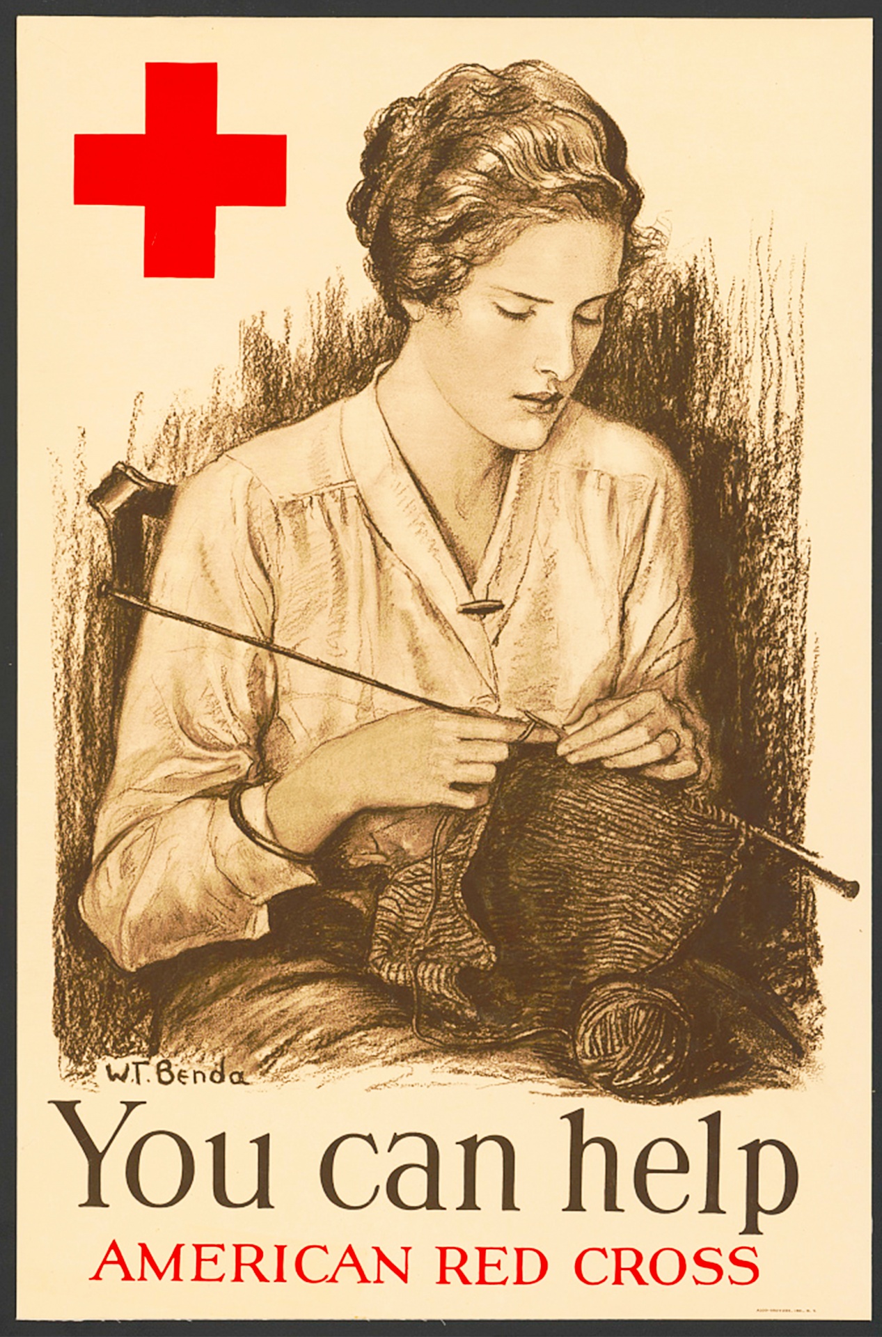 Vintage Postcard American Red Cross