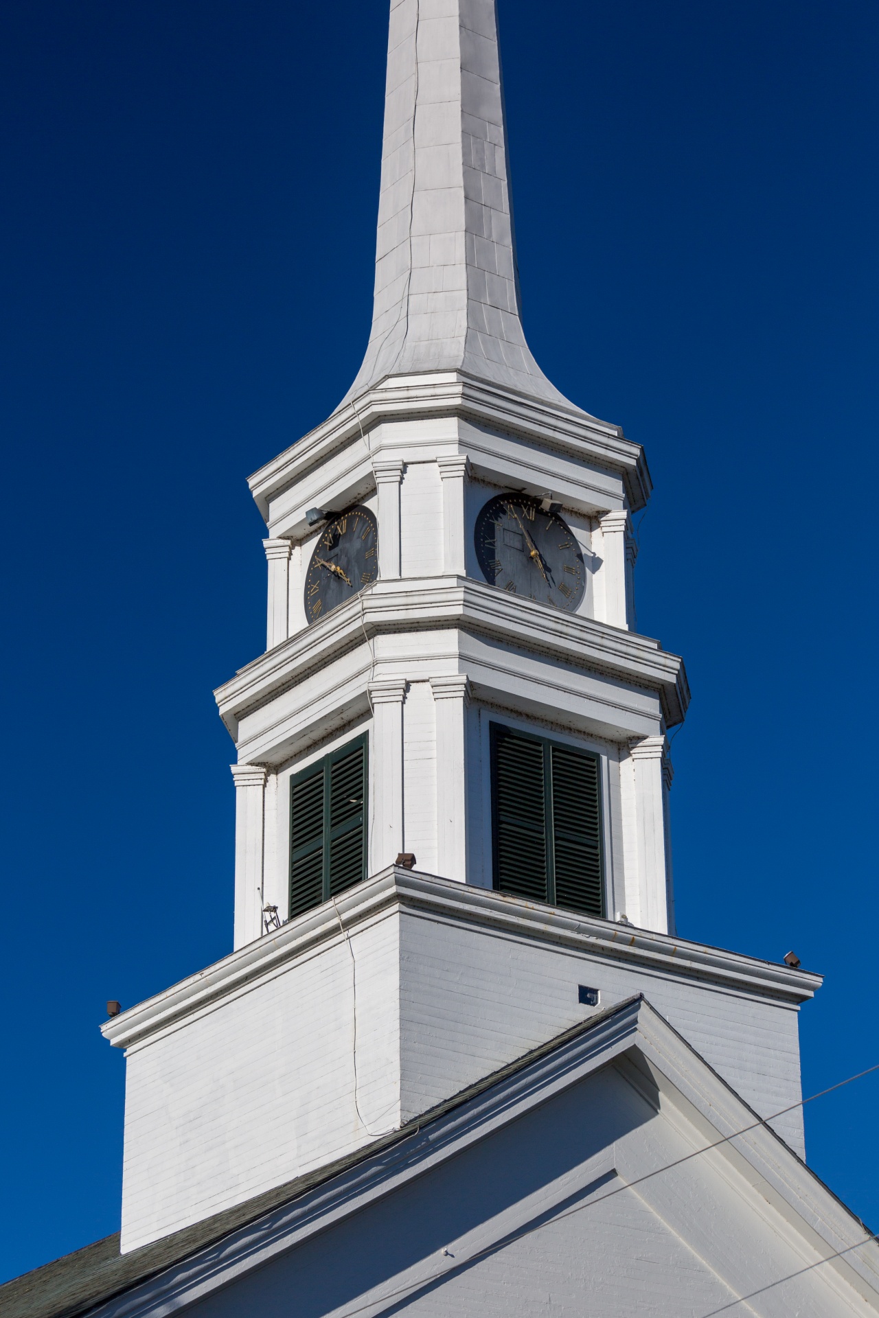 White wooden church in the United States