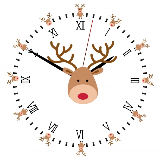 Reloj de navidad Stock de Foto gratis - Public Domain Pictures