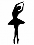 Ballet Dancer Silhouette Clipart