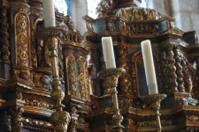 Church Candles And Candlesticks