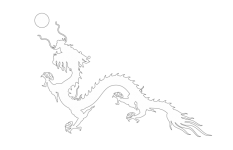 Dragon Outline Clipart
