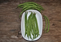 Fresh Green Beans In White Bowl
