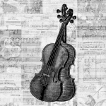 Vintage Violins Illustration