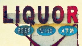 Vintage Liquor Store Sign