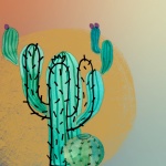 Watercolor Cacti Illustration