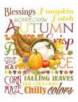 Autumn Word Art Poster
