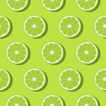 Lime Slices Pattern Background