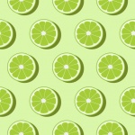 Lime Slices Pattern Background