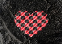 Love Checkered Flag Sign Heart Symbol