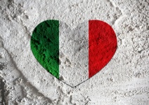 Love Italy Flag Sign Heart Symbol
