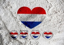 Love Netherlands Flag Sign Heart Symbol