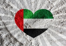 Love United Arab Emirates Flag
